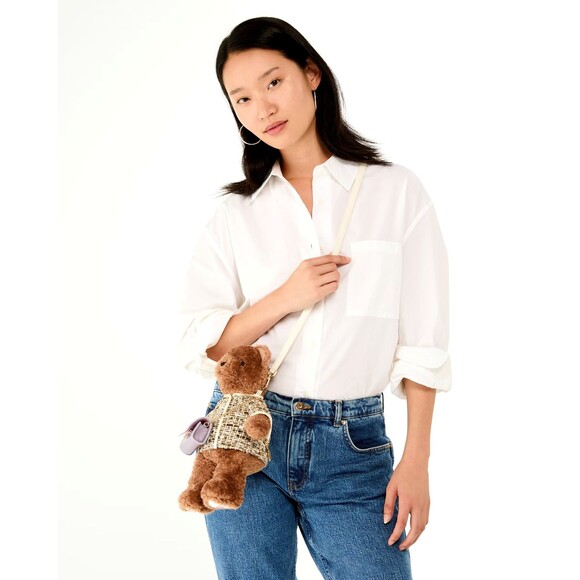 New Kate Spade Oh What Fun 3D Teddy Bear Crossbody Multi - Picture 6 of 6